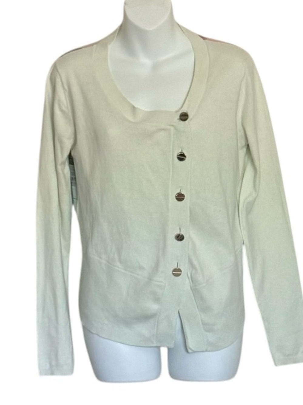 Ted Baker Organic Cotton Regency Houses Print Cardigan, Pale Green
